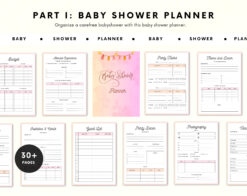 Alternative view of BUNDLE Baby Shower Planner + Baby Shower Games | Baby Shower Checklist | Event Party Planner | Baby Shower Games Bundle | Pink | Its a girl