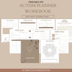 Alternative view of AUTISM workbook for adults | Autism workbook bundle | Autistic self-care | Therapy workbook | Autism worksheets | Autism planner | ASD CANVA