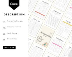 Alternative view of Ultimate spring cleaning checklist - get organized with the spring cleaning checklist - cleaning planner printable - family planner