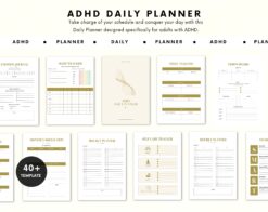 ADHD Planner for Adults | ADHD Workbook | ADHD Life Planner | Life Organizer | Adhd daily planner | Adhd weekly planner | Planner Printable