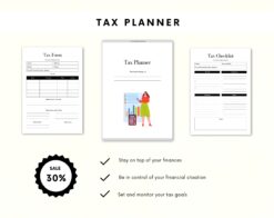 Alternative view of Personal Tax Planner | Tax Organizer | Financial Planner | Tax Checklist | Printable Tax Planner