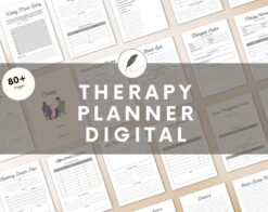 Therapy Planner | 80+ Pages | Therapy session planner | Therapist Planner | Therapy tools | Therapy worksheet | Printable Planner