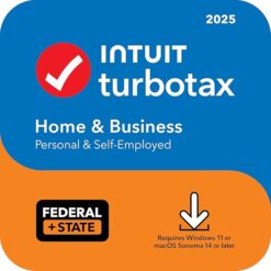 TurboTax Home & Business 2025, Federal & State Tax Return [PC/Mac Download]