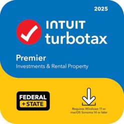 TurboTax Premier 2025, Federal & State Tax Return [PC/Mac Download]