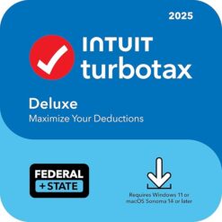 TurboTax Deluxe 2025, Federal & State Tax Return [PC/Mac Download]